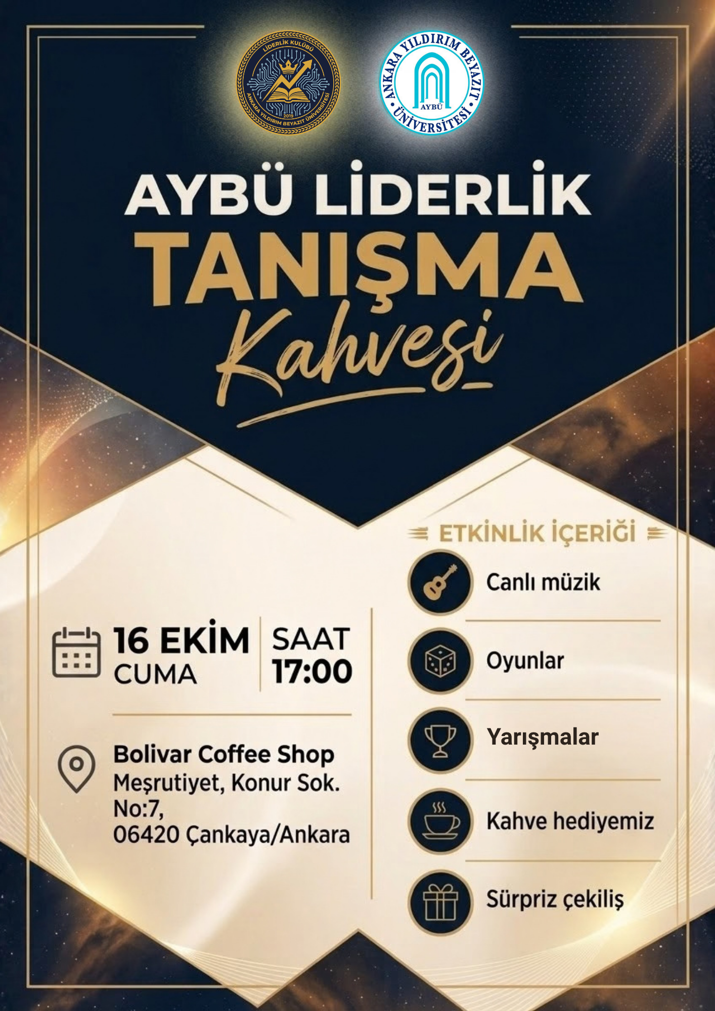 AYBÜ LİDERLİK KULÜBÜ TANIŞMA KAHVESİ